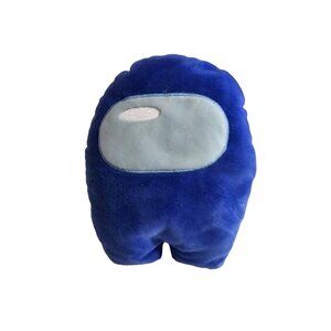 Toikido Among Us Game Soft Plushie Plush Stuffed Squeaker Toy Blue 4 inches